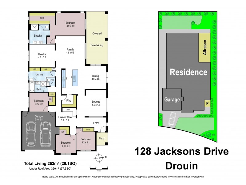 128 Jackson Drive, Drouin VIC 3818 Floorplan