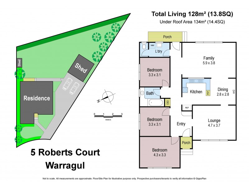 5 Roberts Court, Warragul VIC 3820 Floorplan