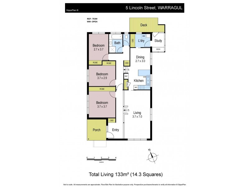 5 Lincoln Street, Warragul VIC 3820 Floorplan