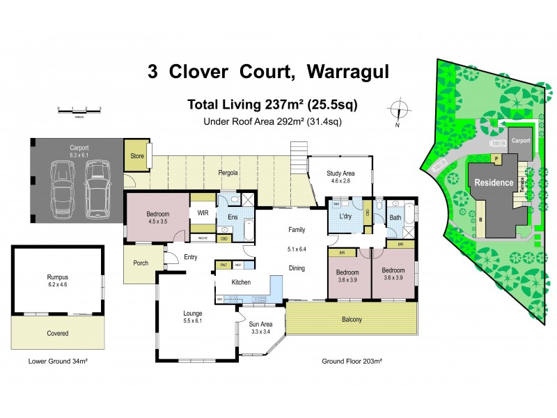 3 Clover Court, Warragul VIC 3820 Floorplan
