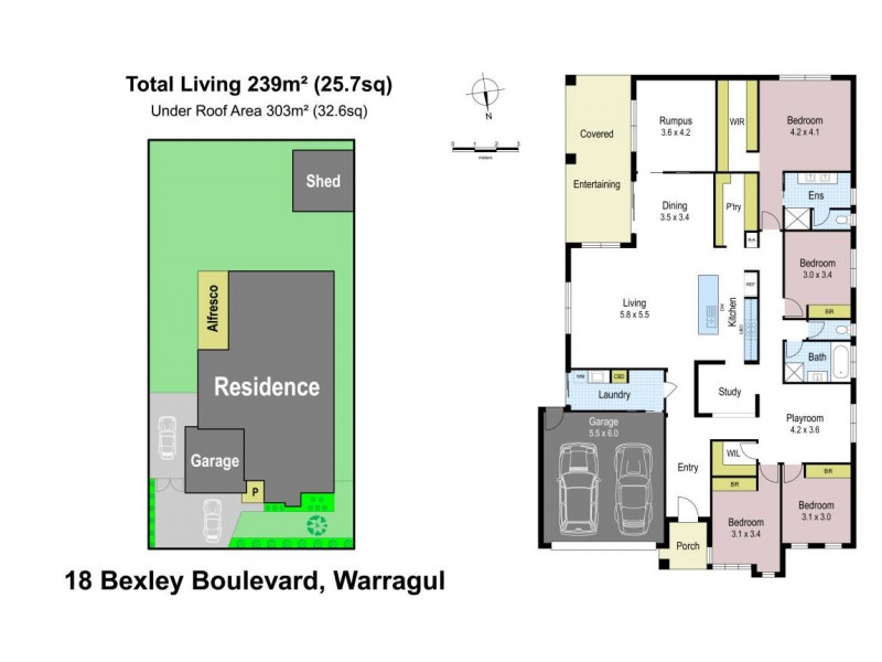 18 Bexley Boulevard, Drouin VIC 3818 Floorplan