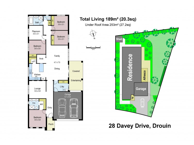 28 Davey Drive, Drouin VIC 3818 Floorplan