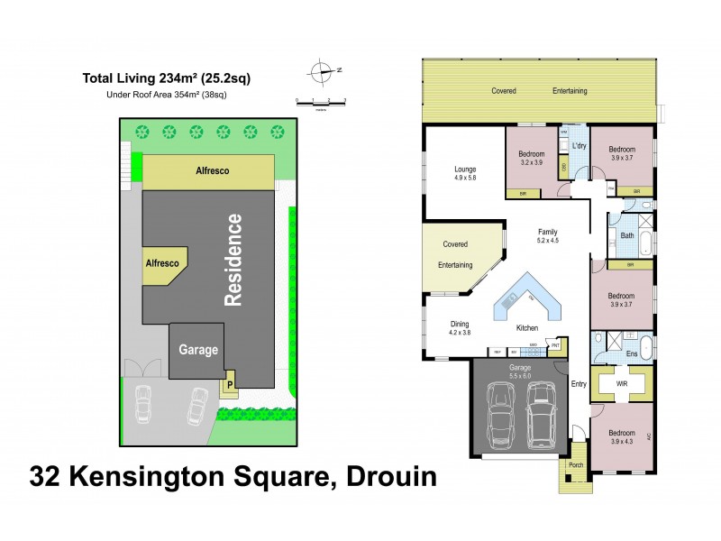 32 Kensington Square, Drouin VIC 3818 Floorplan