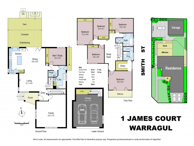 1 James Court, Warragul VIC 3820 Floorplan