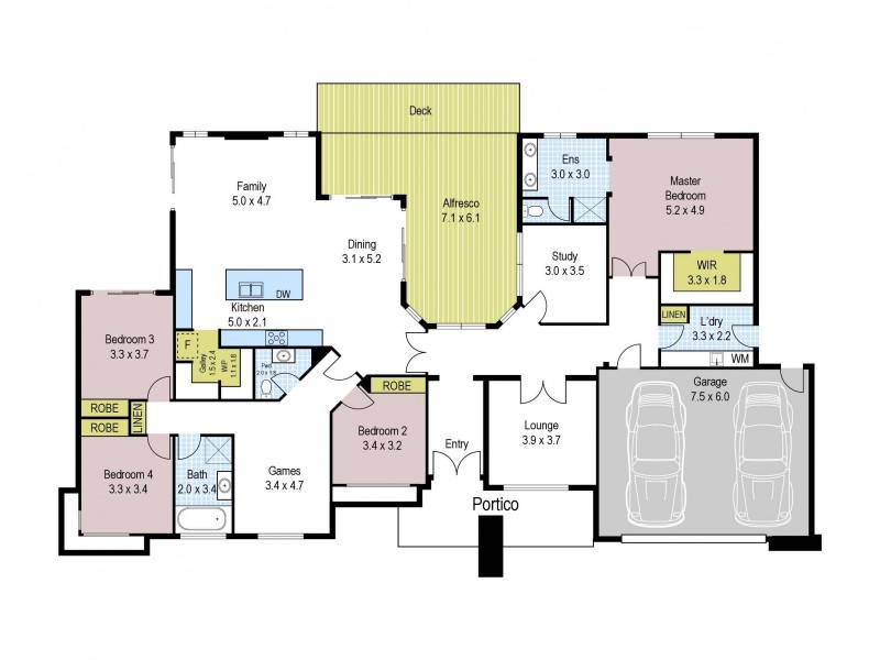 14 Emerald Drive, Warragul VIC 3820 Floorplan