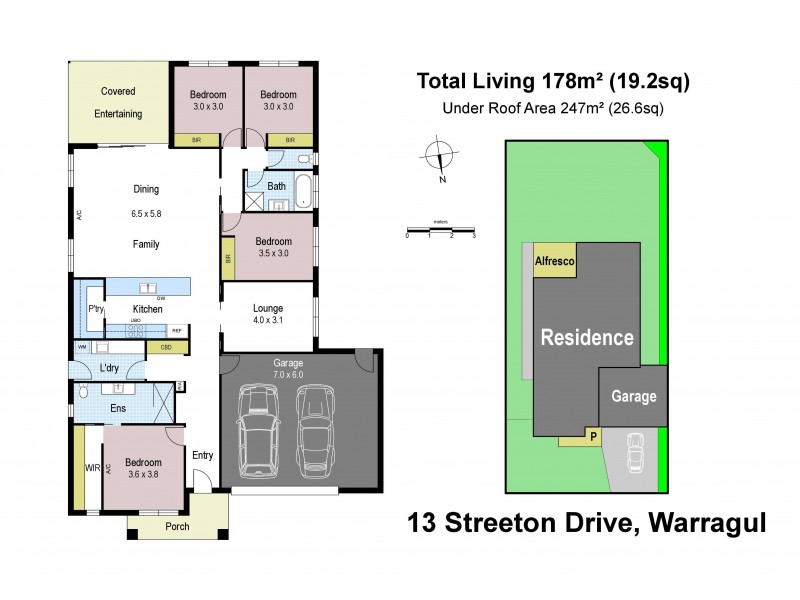 13 Streeton Drive, Warragul VIC 3820 Floorplan