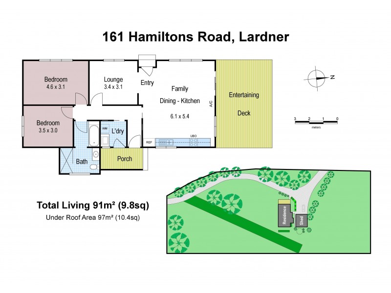 161 Hamiltons Road, Lardner VIC 3821 Floorplan