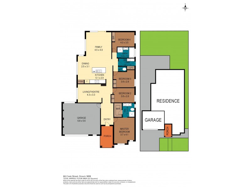 66 Cook Street, Drouin VIC 3818 Floorplan