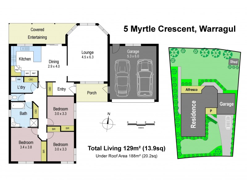 5 Myrtle Crescent, Warragul VIC 3820 Floorplan