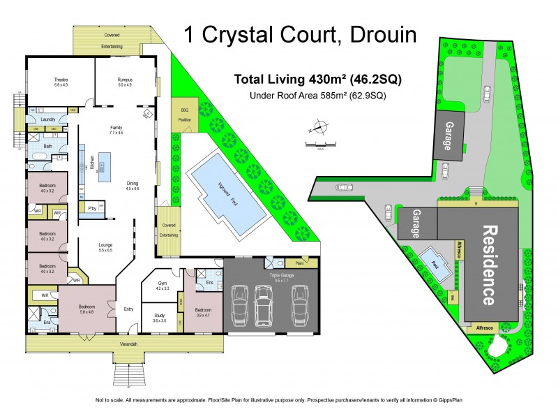 1 Crystal Court, Drouin VIC 3818 Floorplan