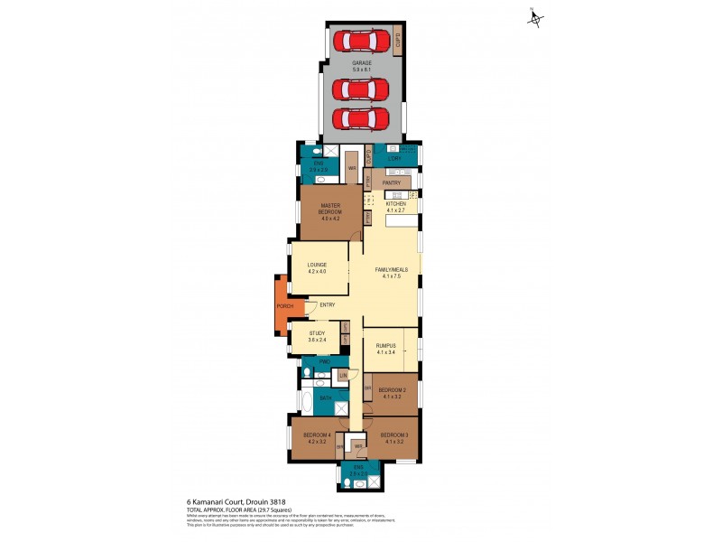 6 Kamanari Court, Drouin VIC 3818 Floorplan