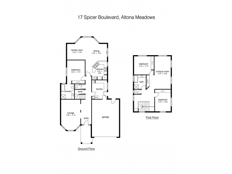 17 Spicer Boulevard, Altona Meadows VIC 3028 Floorplan