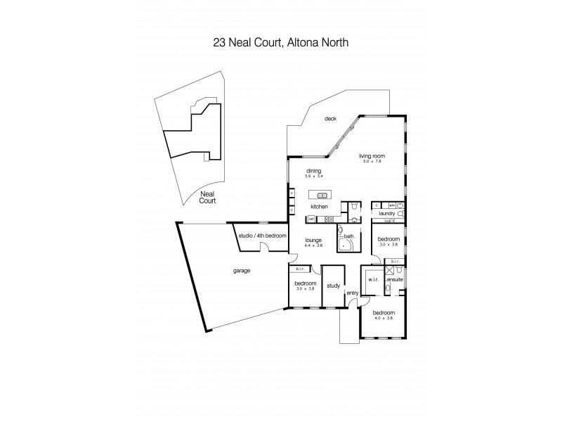 23 Neal Court, Altona North VIC 3025 Floorplan