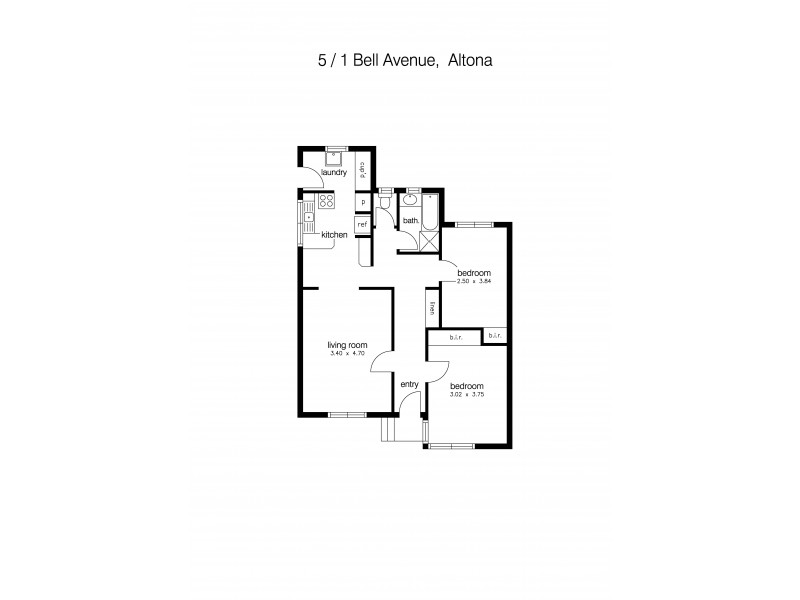 5/1 Bell Avenue, Altona VIC 3018 Floorplan