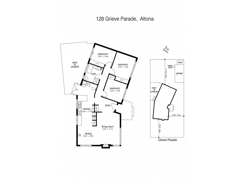 128 Grieve Parade, Altona VIC 3018 Floorplan
