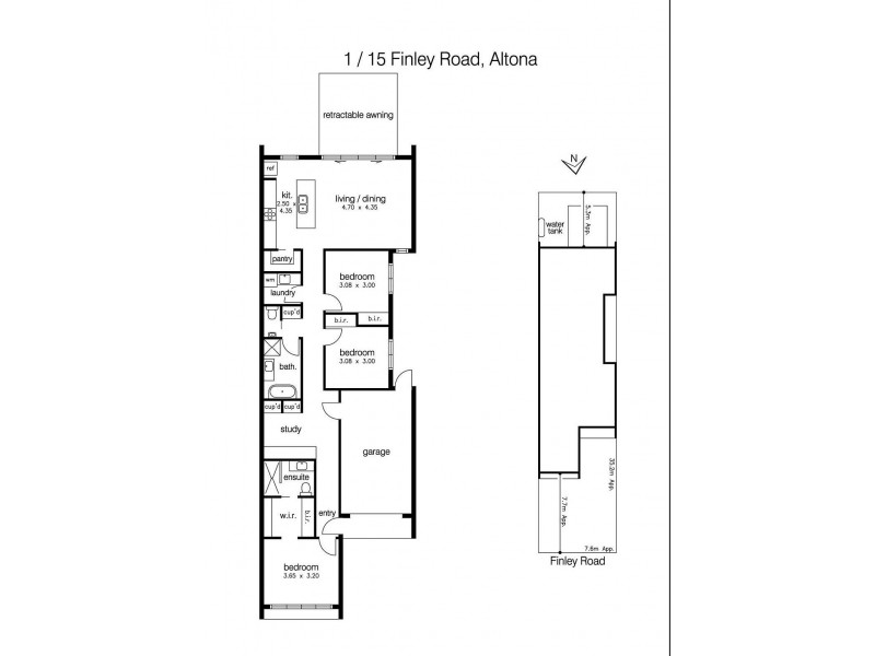 15A Finley Road, Altona VIC 3018 Floorplan