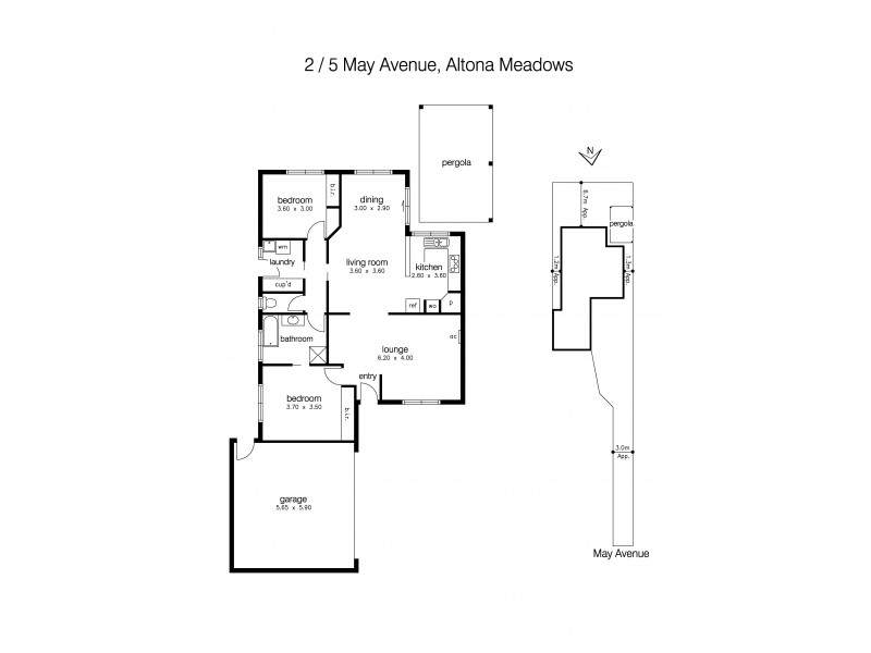 2/5 May Avenue, Altona Meadows VIC 3028 Floorplan