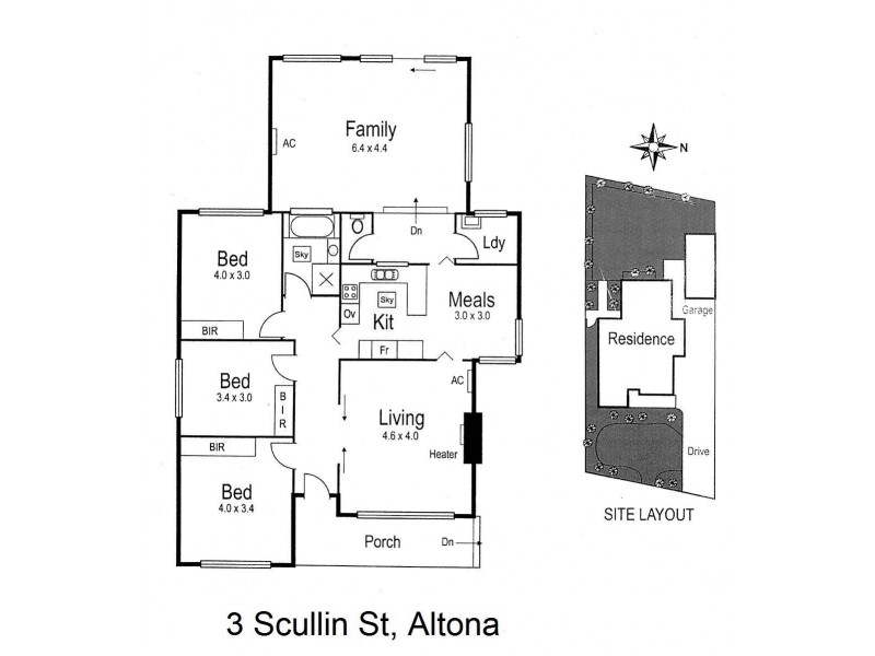 3 Scullin Street, Altona VIC 3018 Floorplan
