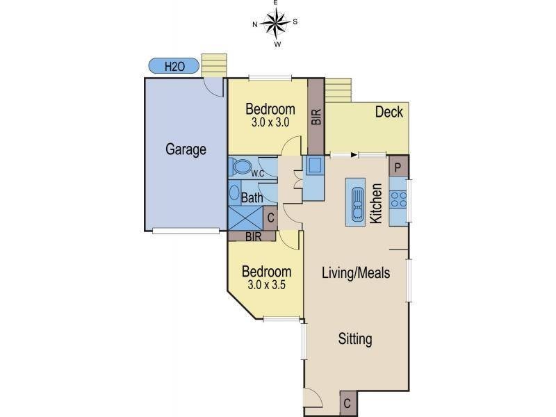 3/34 Linnet Street, Altona VIC 3018 Floorplan