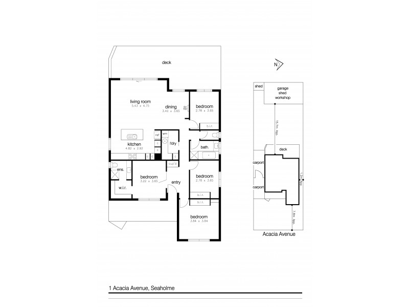 1 Acacia Avenue, Seaholme VIC 3018 Floorplan