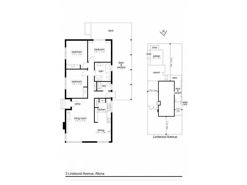 3 Lindwood Avenue, Altona VIC 3018 Floorplan