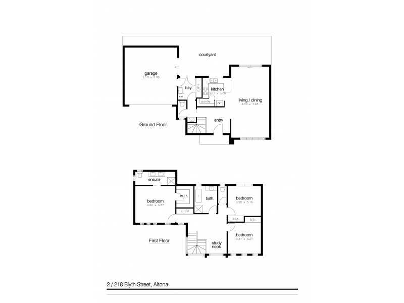 2/218 Blyth Street, Altona VIC 3018 Floorplan