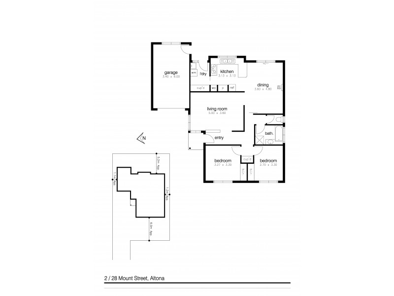2/28 Mount Street, Altona VIC 3018 Floorplan