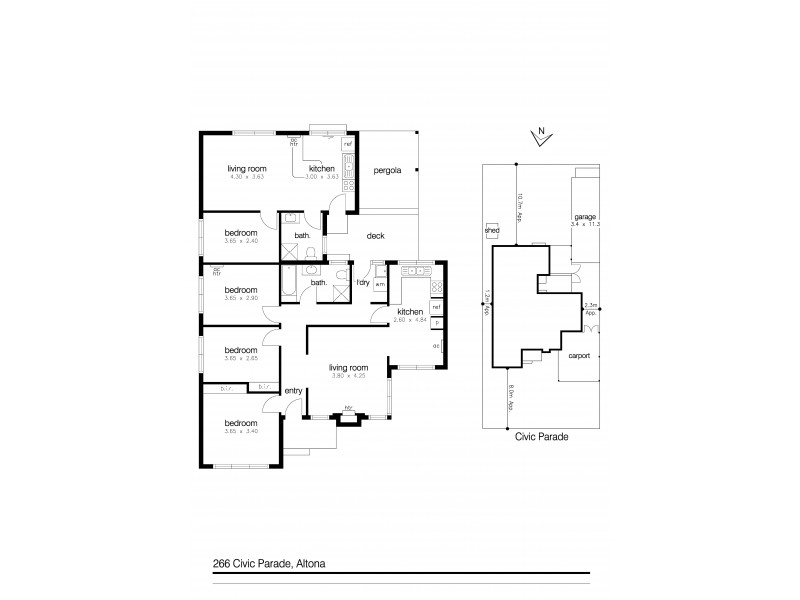 266 Civic Parade, Altona VIC 3018 Floorplan