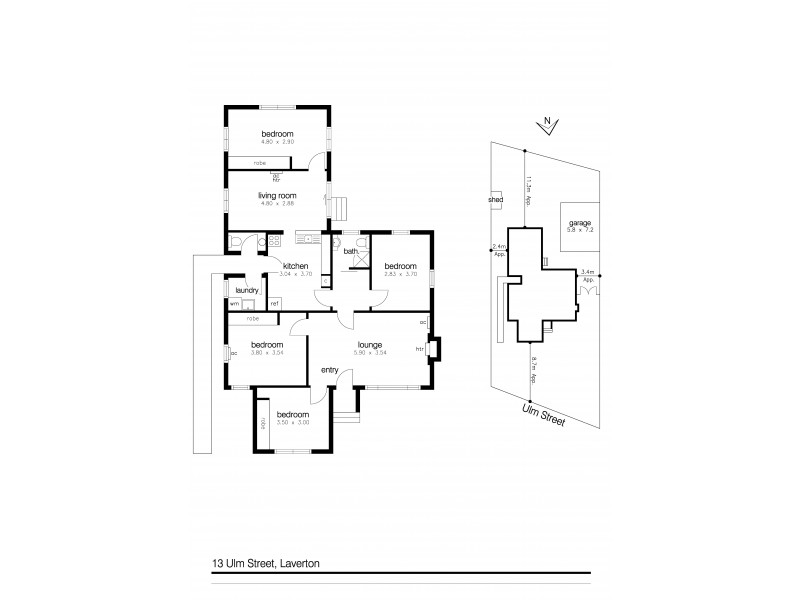 13 Ulm Street, Laverton VIC 3028 Floorplan