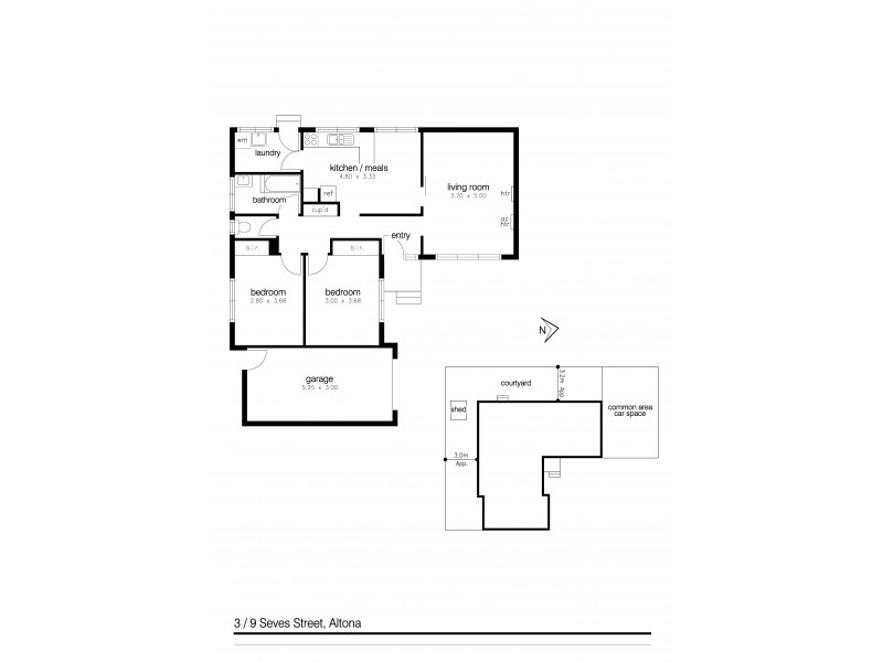 3/9 Seves Street, Altona VIC 3018 Floorplan