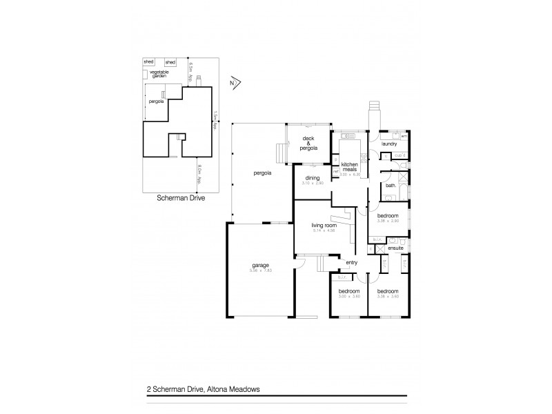 2 Scherman Drive, Altona Meadows VIC 3028 Floorplan