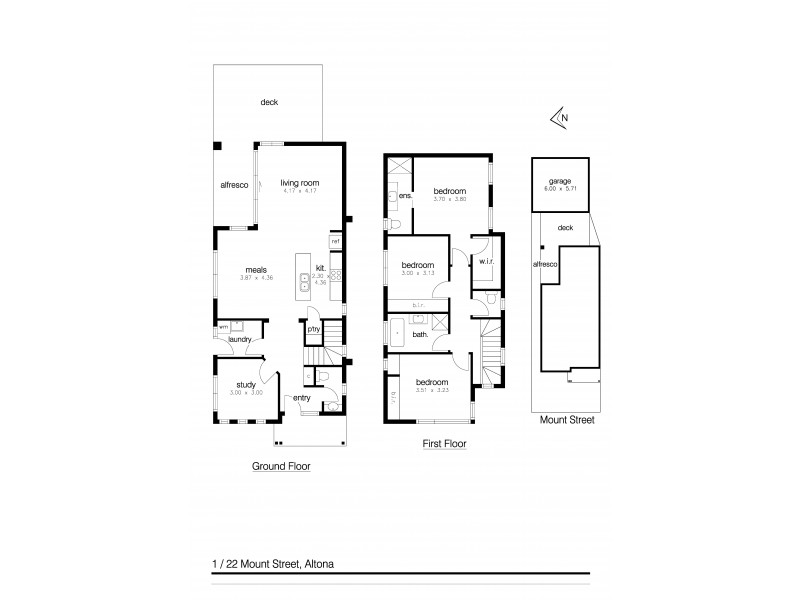1/22 Mount Street, Altona VIC 3018 Floorplan