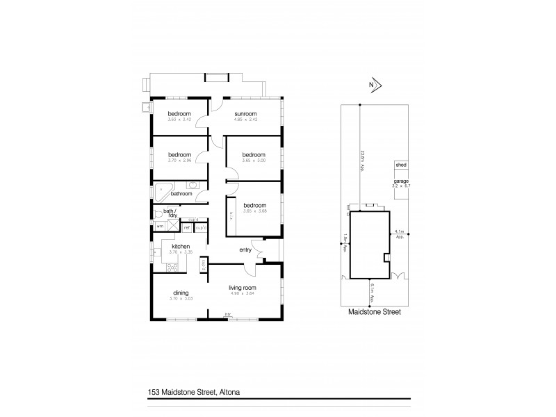 153 Maidstone Street, Altona VIC 3018 Floorplan