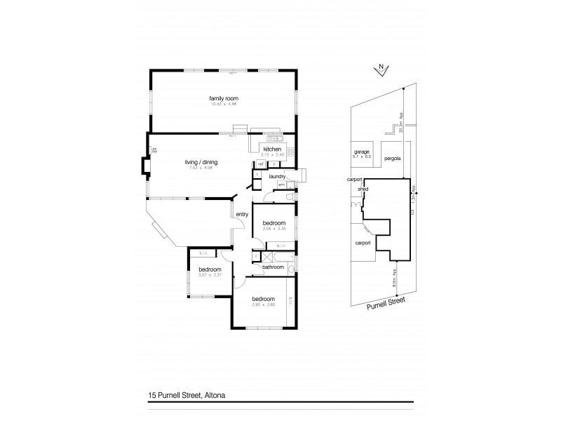 15 Purnell Street, Altona VIC 3018 Floorplan
