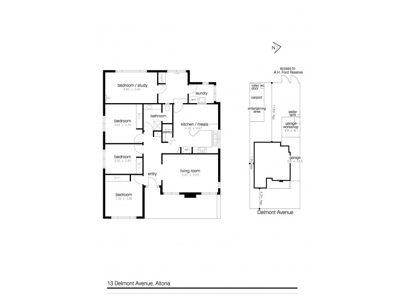 13  Delmont Avenue, Altona VIC 3018 Floorplan