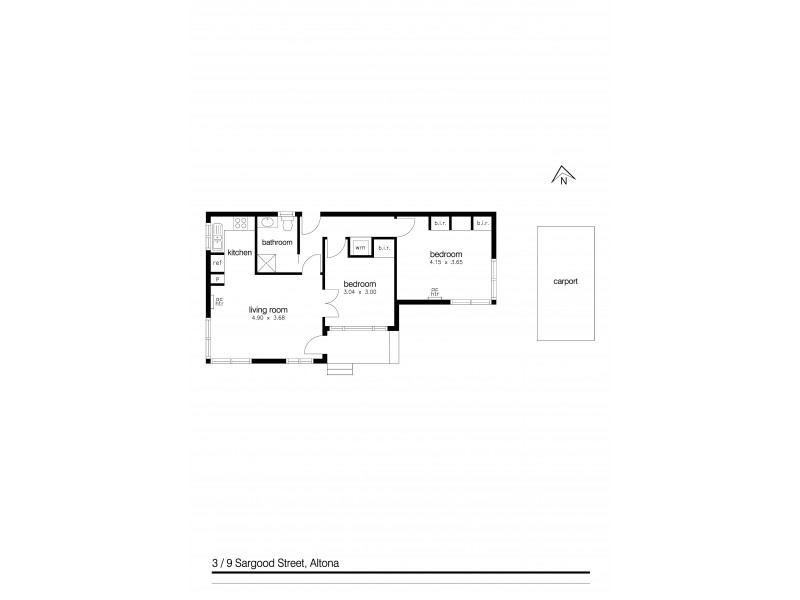 3/9 Sargood Street, Altona VIC 3018 Floorplan