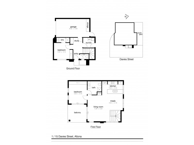 1/15 Davies Street, Altona VIC 3018 Floorplan