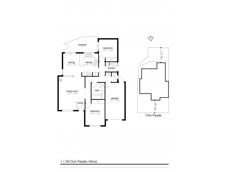 1/134 Civic Parade, Altona VIC 3018 Floorplan