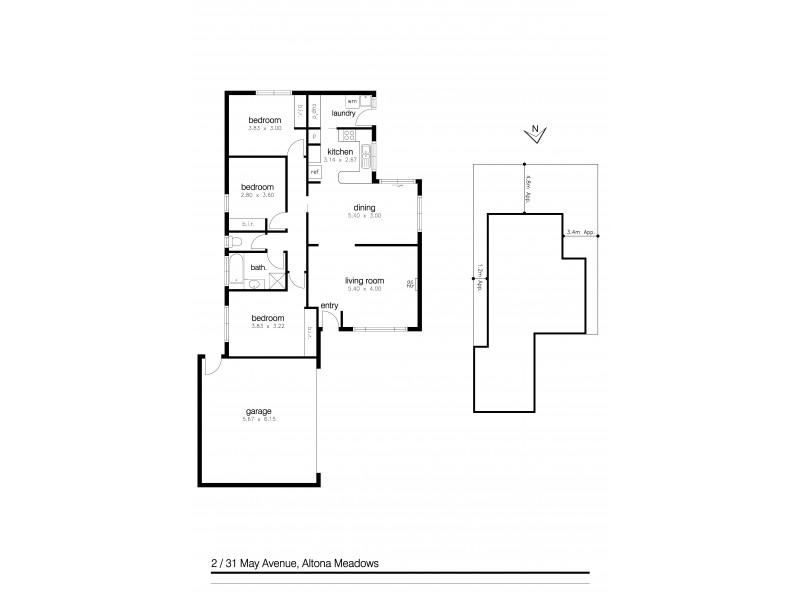 2/31 May Avenue, Altona Meadows VIC 3028 Floorplan