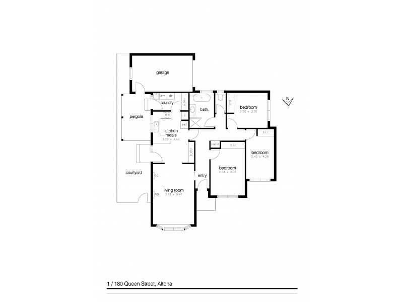 1/180 Queen Street, Altona VIC 3018 Floorplan