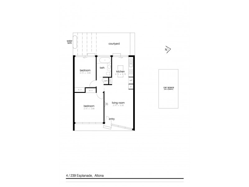 4/239 Esplanade, Altona VIC 3018 Floorplan