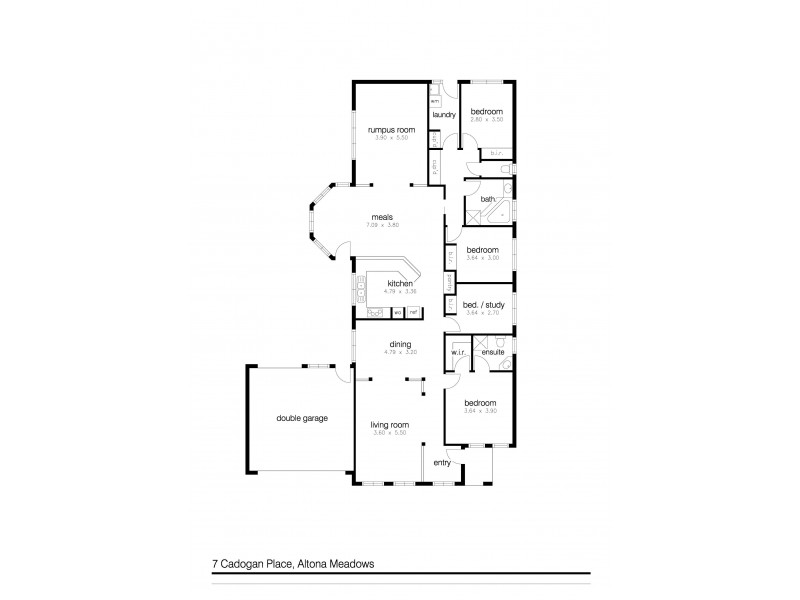 7 Cadogan Place, Altona Meadows VIC 3028 Floorplan