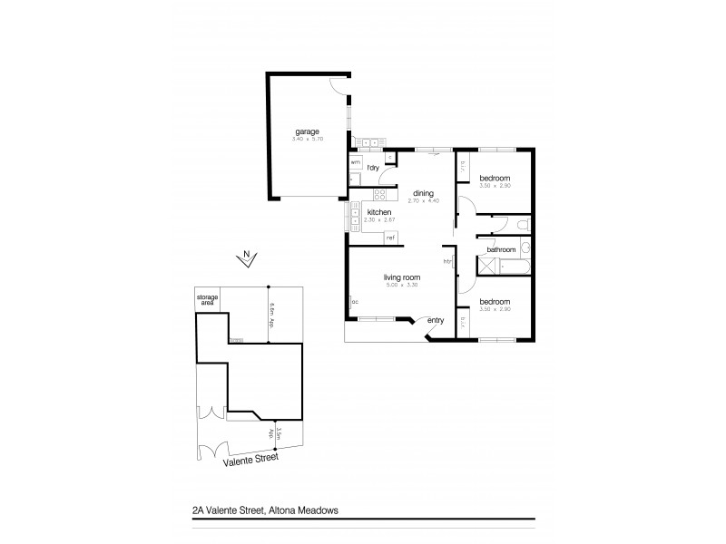 2a Valente Street, Altona Meadows VIC 3028 Floorplan
