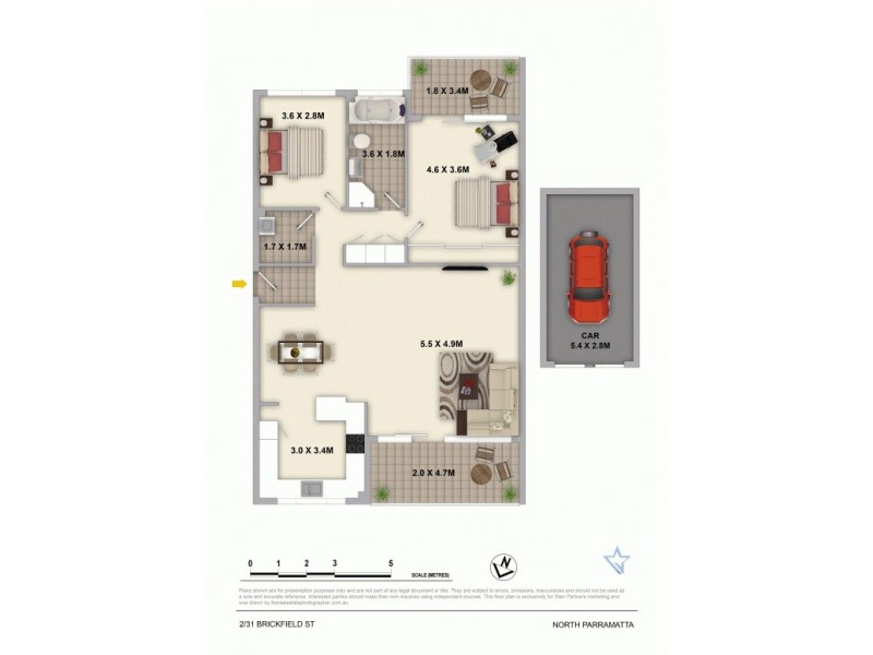 2/31 Brickfield Street, North Parramatta NSW 2151 Floorplan