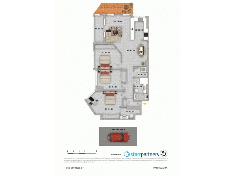 74/3 Sorrell Street, Parramatta NSW 2150 Floorplan