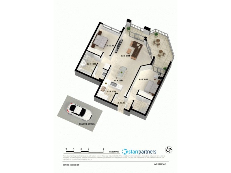 301/19-21 Good Street, Westmead NSW 2145 Floorplan