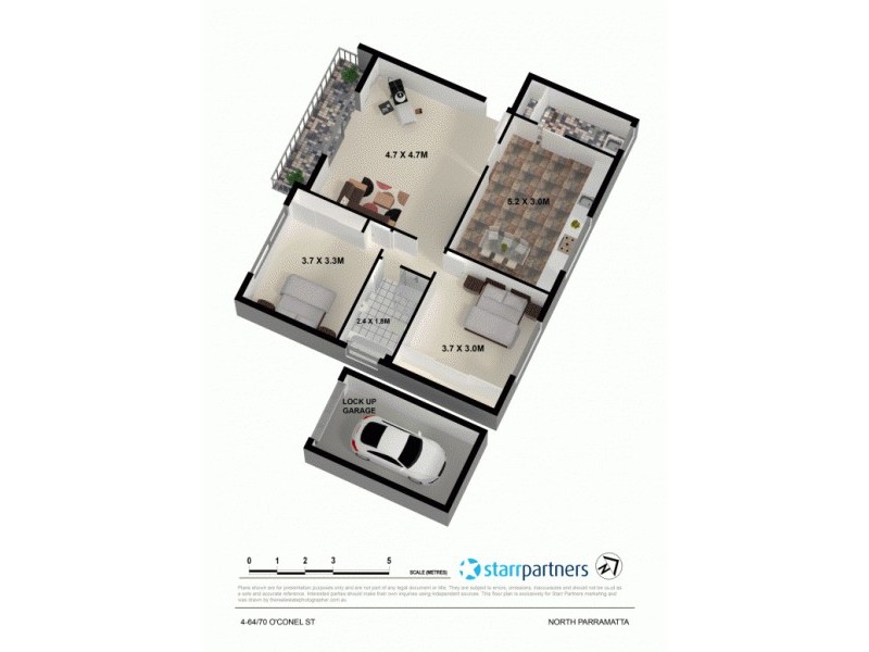 4/64-70 O’connell Street, Parramatta NSW 2150 Floorplan