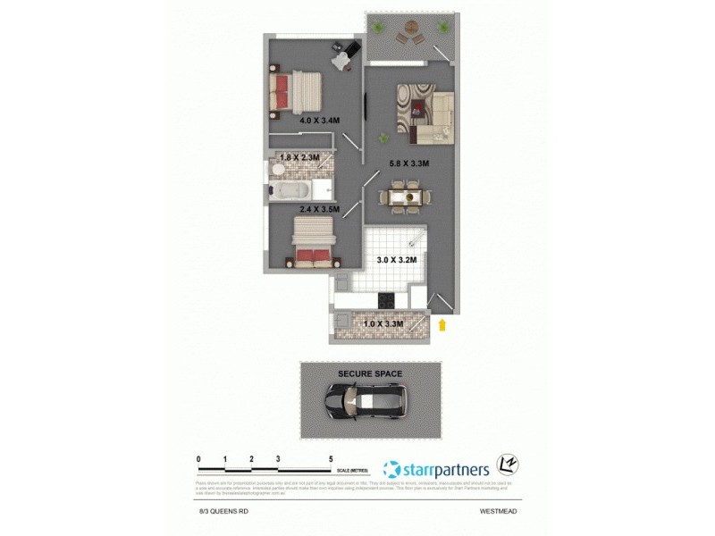 8/3 Queens Road, Westmead NSW 2145 Floorplan
