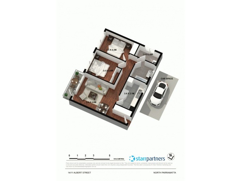 14/11 Albert Street, North Parramatta NSW 2151 Floorplan