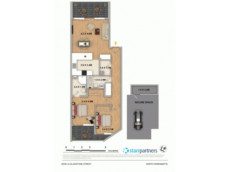 25/36-40 Gladstone Street, North Parramatta NSW 2151 Floorplan